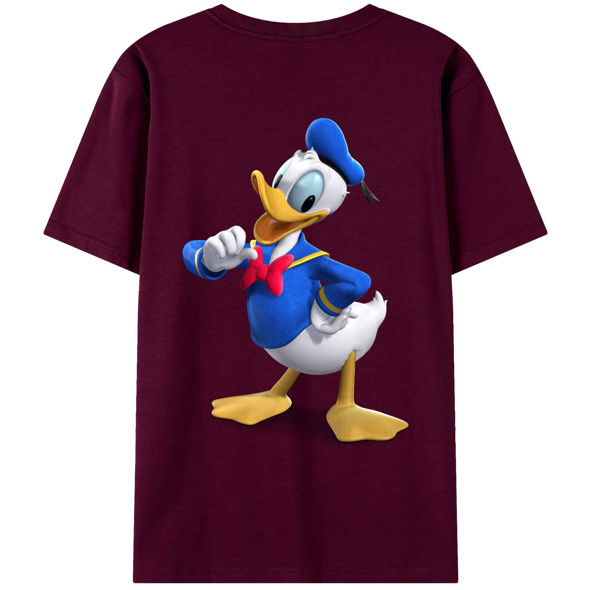 （画像用） ミッキーマウス Mickey Mouse レディース半袖Tシャツ(バックプリント)